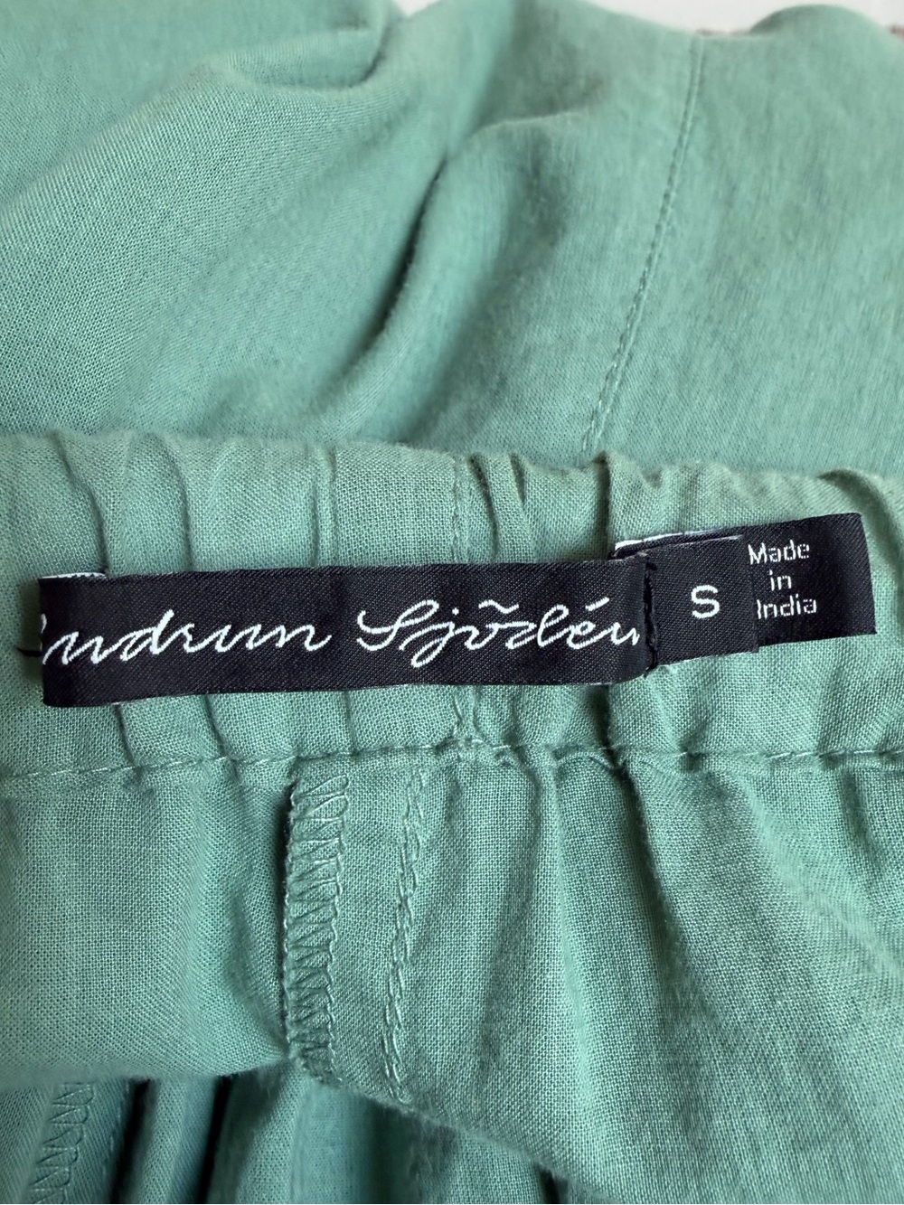 Gudrun Sjoden Organic Cotton Wrap Pants Green Size Small - Picture 8 of 10